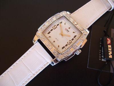 Foto Reloj Hombre Grande Marca Abm.quartz.a-9179 Piel Blanco