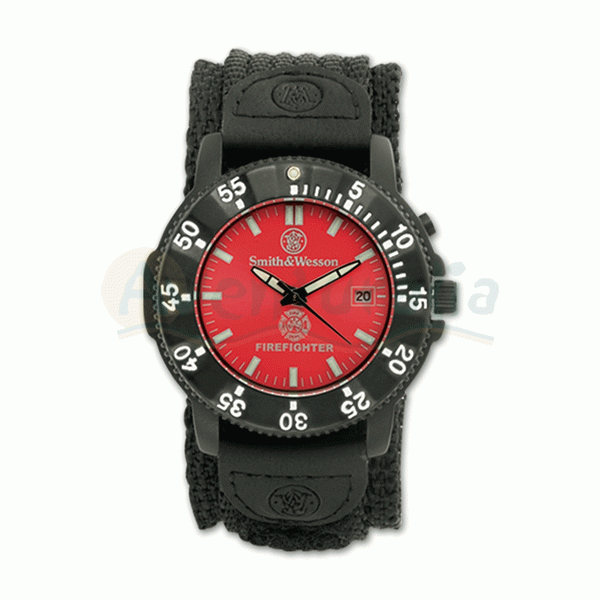 Foto Reloj militar Smith & Wesson modelo 'FIRE FIGHTER' rojo