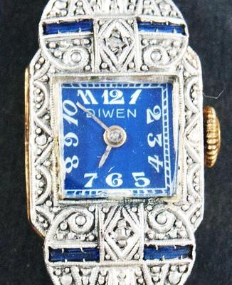 Foto Reloj Mujer Oro 18k Diamantes Art Deco Vintage Ladies Gold Watch Uhren Montre