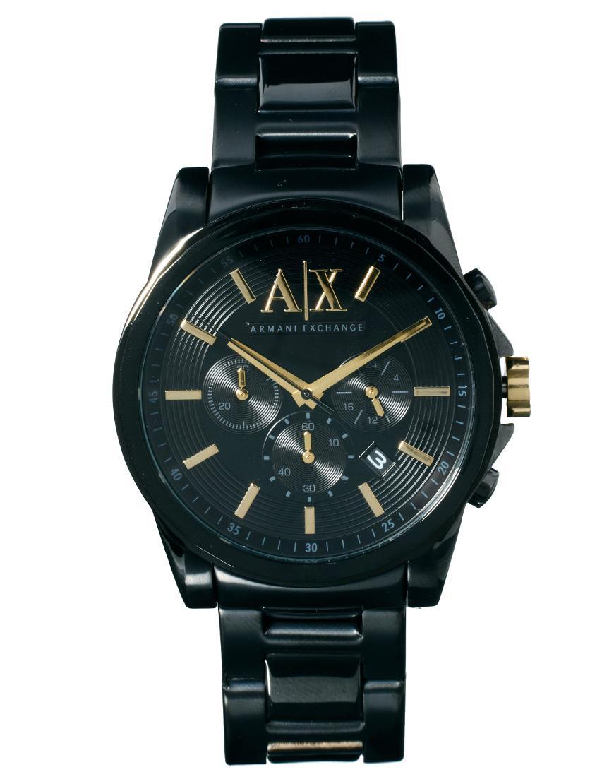 Foto Reloj negro de acero inoxidable AX2094 de Armani Exchange Negro