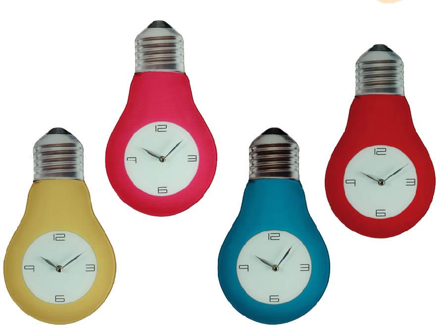 Foto Reloj para Pared de cristal Bombilla