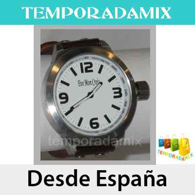 Foto reloj pulsera quartz analogico hombre correa piel-1 col. eve mon crois v