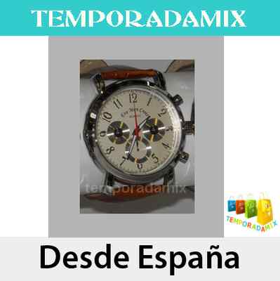 Foto Reloj Pulsera Quartz Analogico Hombre Correa Piel-5 Col. Eve Mon Crois I