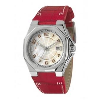 Foto Reloj Race Nacar Piel Rojo
