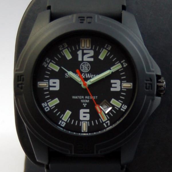 Foto Reloj Smith & Wesson Soldier Watch Tritium Correa Goma