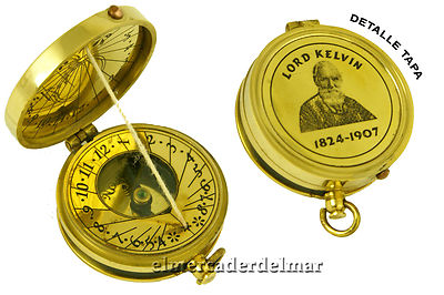 Foto Reloj Solar De Bolsillo En Lat�n Lord Kelvin