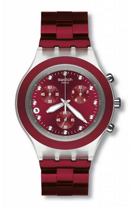 Foto Reloj swatch full blooded burgundy svck4054ag