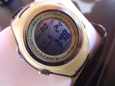 Foto Reloj Verde Digital Ni�os Ni�as Marca Anike.dual Silicon Deportivo.alarma,crono