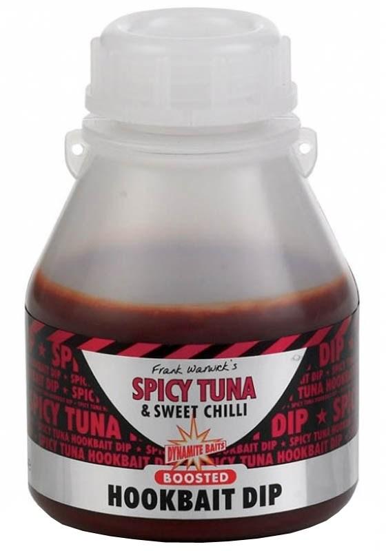Foto remojo dynamite baits spicy tuna & sweet chilli hookbait dip frasco de 200ml