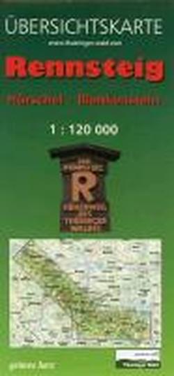 Foto Rennsteig 1 120 000 Übersichtskarte