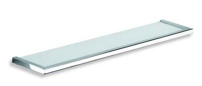 Foto Repisa Cristal Mate 60cm Acabado Cromo 
