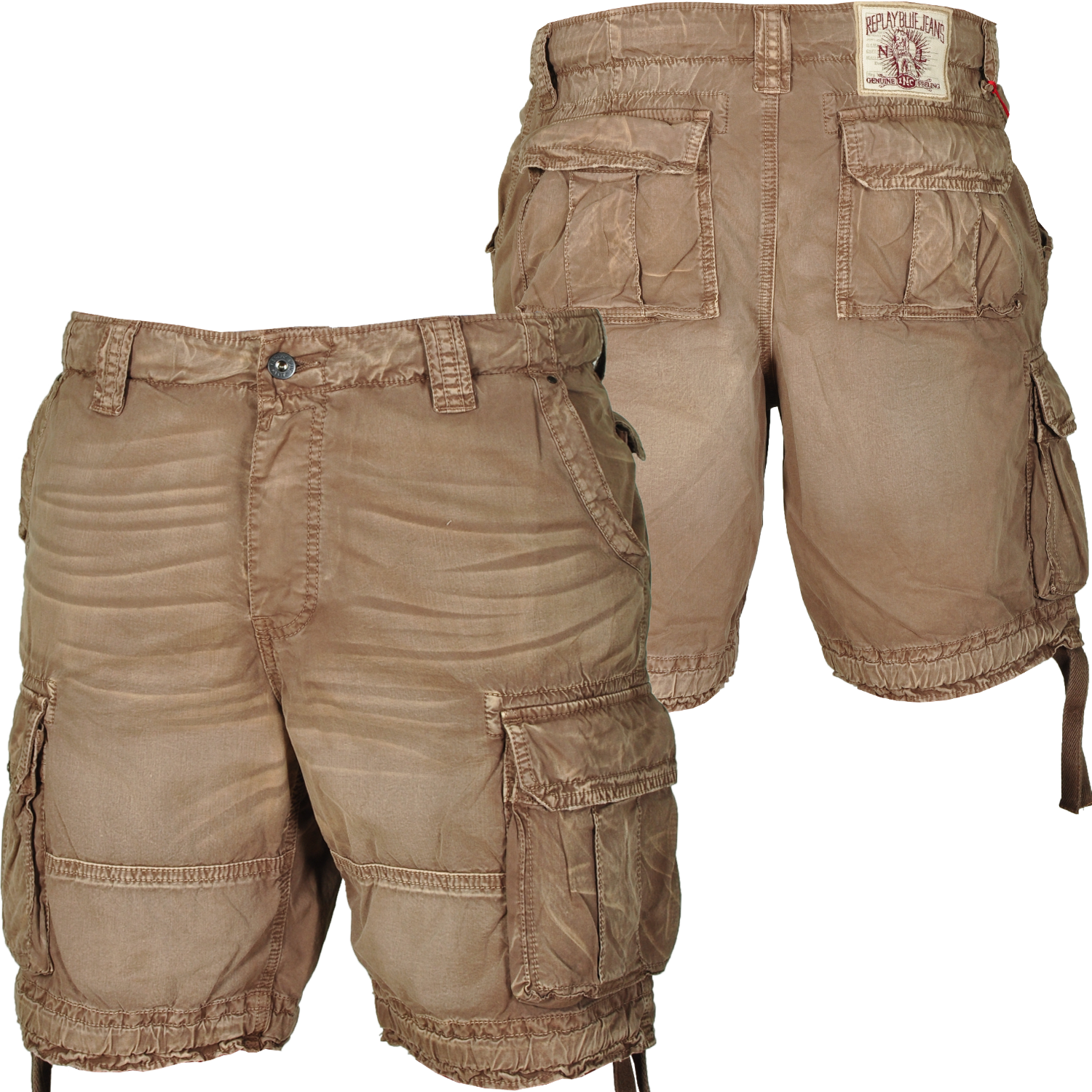 Foto Replay Compact Twill Pantalones Cortos Moreno