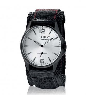 Foto Replay. Reloj analogico COSMIC PLUS acero inoxidable, nylon negro