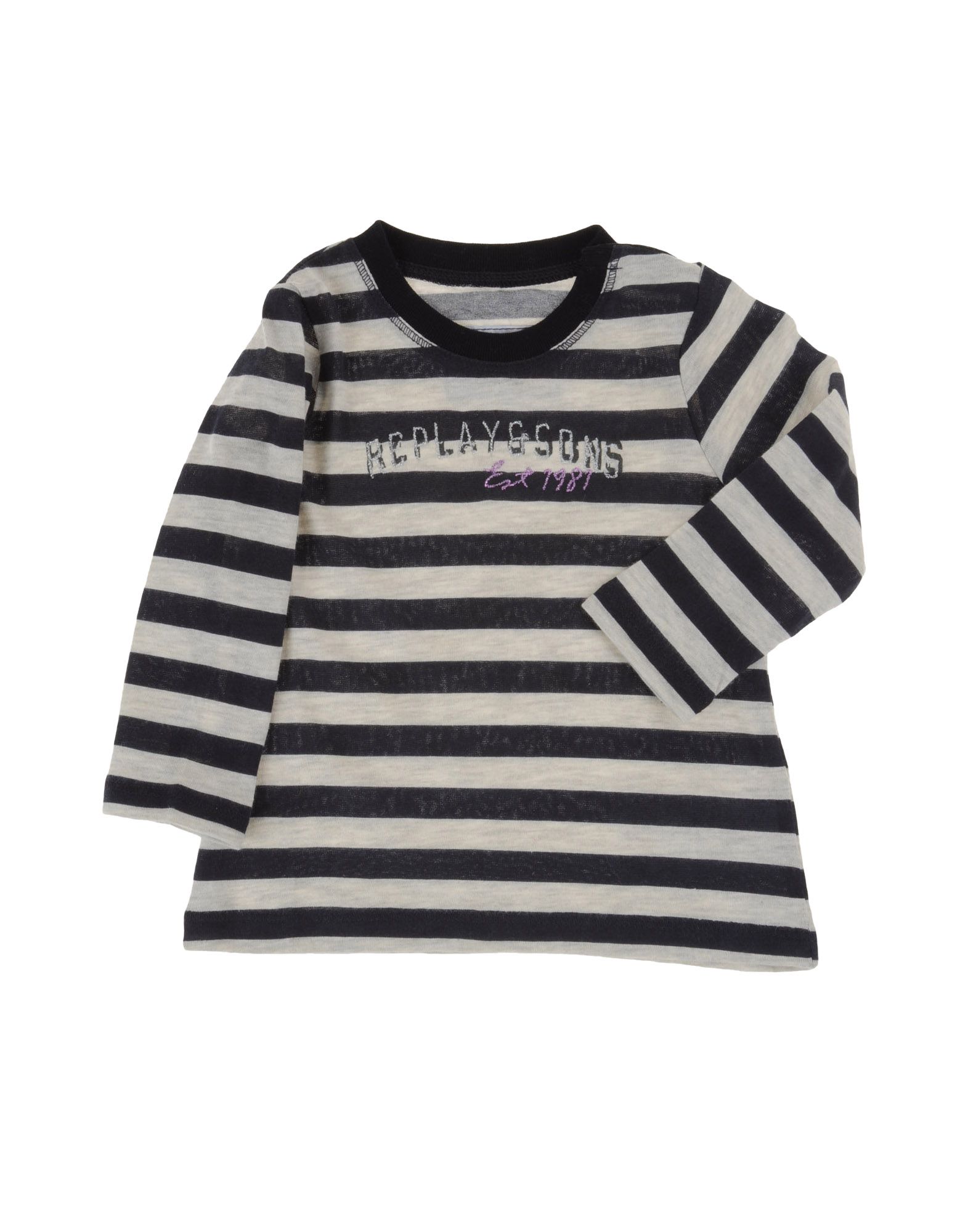 Foto Replay & Sons Camisetas De Manga Larga Niña Azul oscuro