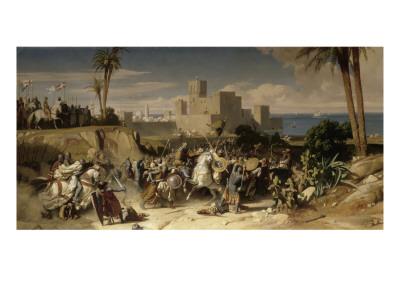 Foto Reprise de Beyrouth occupée par les troupes du sultan Saladin, par Amaury de Lusignan (futur, Alexandre Hesse - Laminas