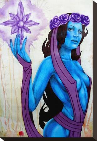 Foto Reproducción en lienzo de la lámina Azura de Jesse Neuman, 36x25 in.