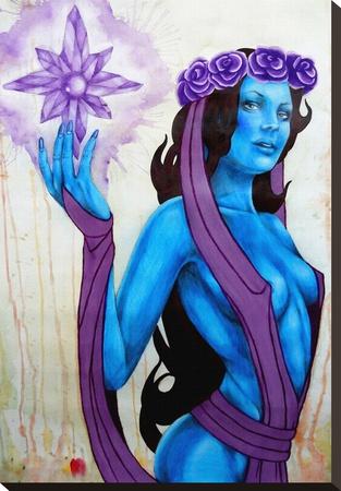 Foto Reproducción en lienzo de la lámina Azura de Jesse Neuman, 66x46 in.