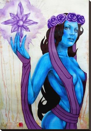 Foto Reproducción en lienzo de la lámina Azura de Jesse Neuman, 81x56 in.