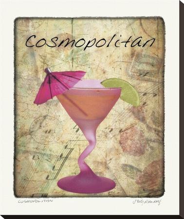 Foto Reproducción en lienzo de la lámina Cosmopolitan de Judy Mandolf, 61x51 in.
