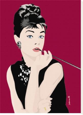 Foto Reproducción en lienzo de la lámina Glamour III de Josema Carrasco, 70x50 in.