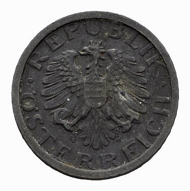 Foto Republik ÖSterreich Einseitiger Abschlag der Rs des 10 Groschen o J