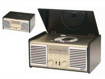 Foto Retro- design stereo radio mit cd- player