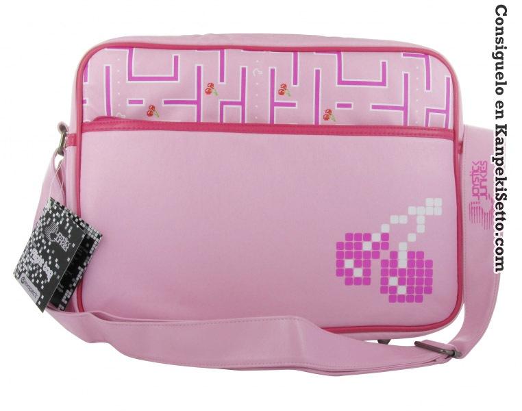 Foto Retro Games Bandolera Pixel Cherry Rosa