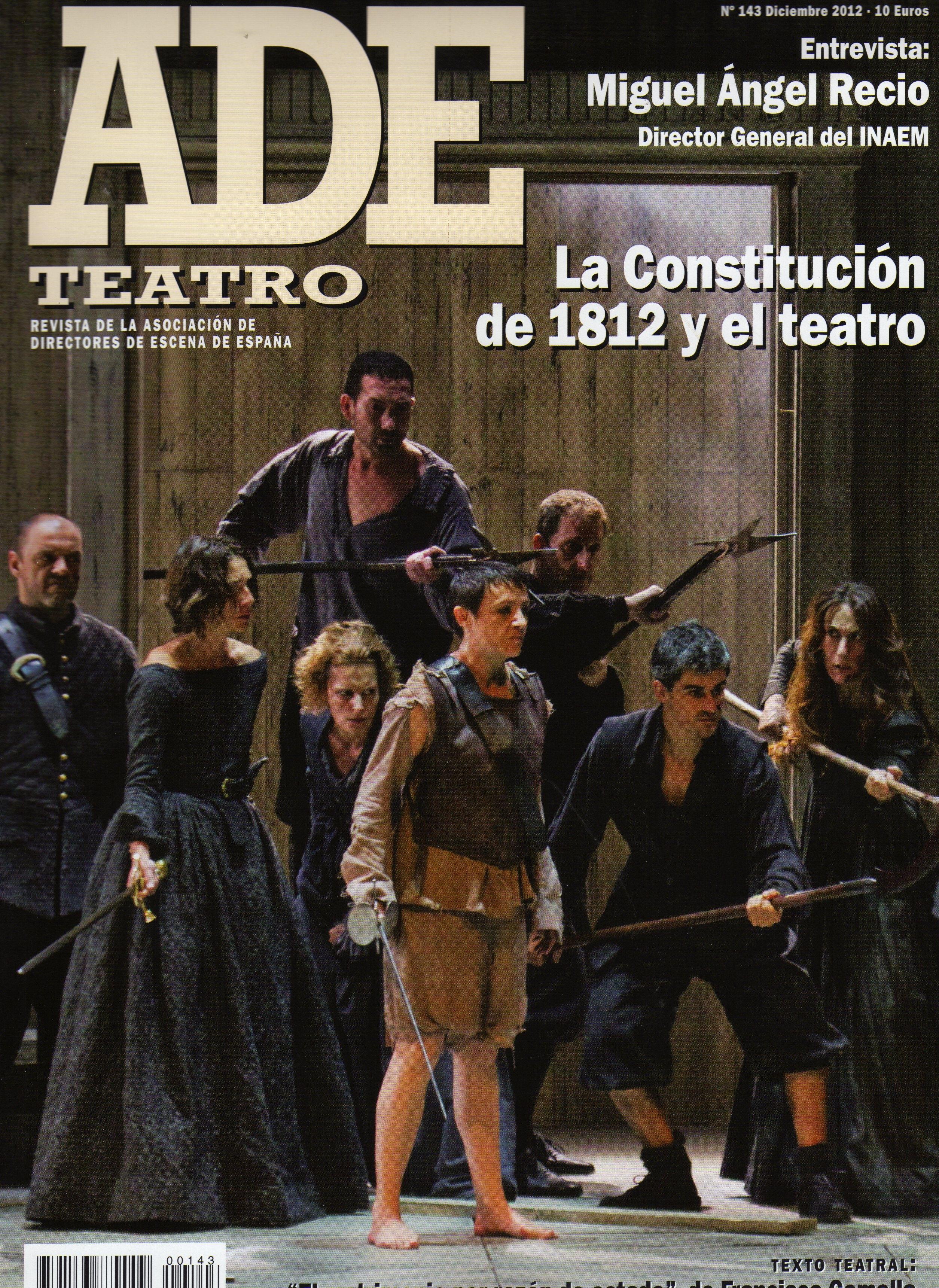 Foto Revista ADE Teatro nº 143 Diciembre 2012