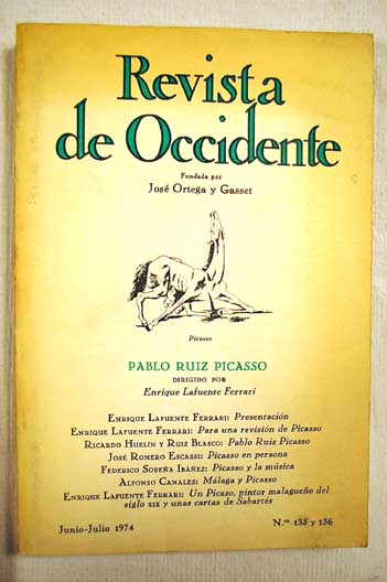 Foto Revista de occidente : fundada en 1923 por José Ortega y Gasset. Números 315 y 136