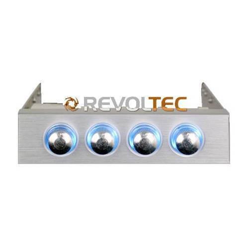 Foto Revoltec rl020. regulador de ventilador 3.5, 4-canales, plata