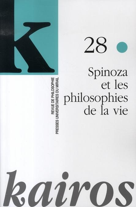 Foto Revue Kairos T.28; Spinoza et les philosophies de la vie