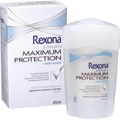 Foto rexona desodorante maximum protection clean fresh scent crema 45 ml.