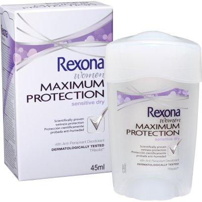 Foto Rexona Desodorante Maximum Protection Sensitive Dry Crema 45 Ml.