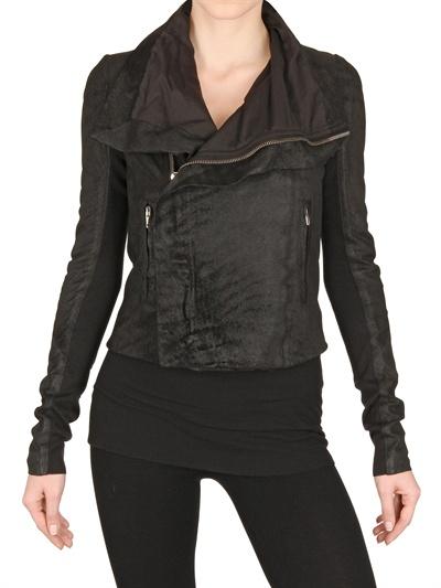 Foto rick owens blistered biker nappa leather jacket