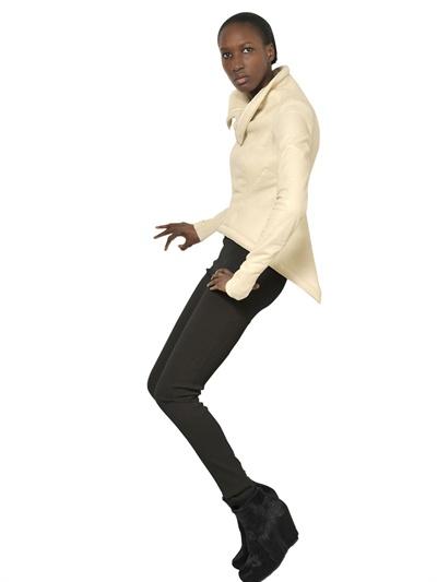 Foto rick owens chaqueta biker de shearling