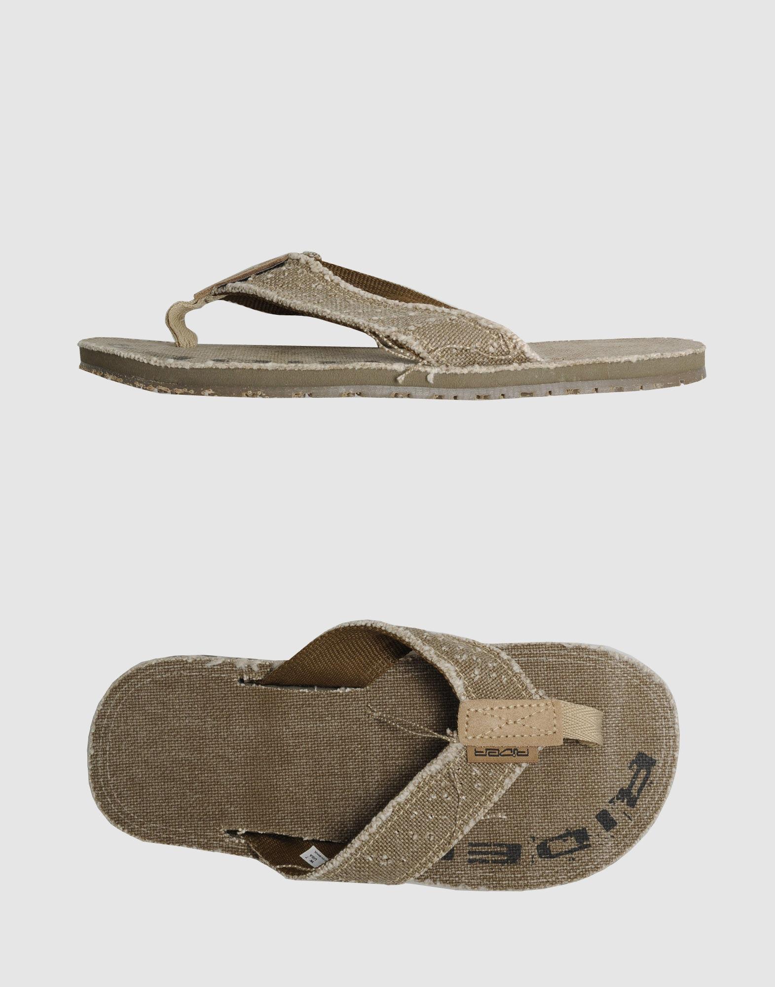 Foto rider sandalias de dedo Mujer Verde militar