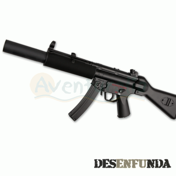Foto Rifle ASG eléctrico airsoft B&T modelo BT5 SD5 Polímero y Metal Negro A16866
