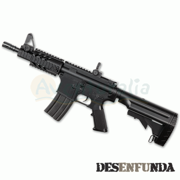 Foto Rifle ASG eléctrico airsoft DSA Inc. modelo DS4 CQB Polímero y Metal Color Negro A16564