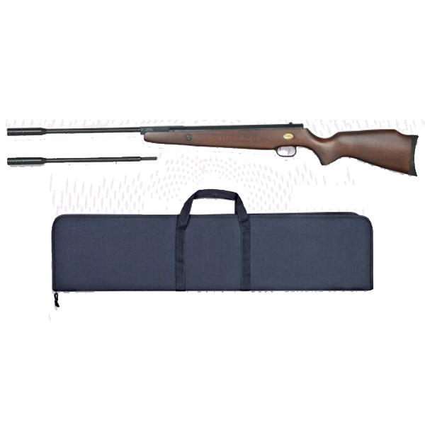 Foto Rifle carabina de aire comprimido Beeman RS3 en madera con doble calibre