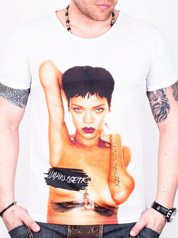 Foto Rihanna Style I Camiseta – Blanco - S