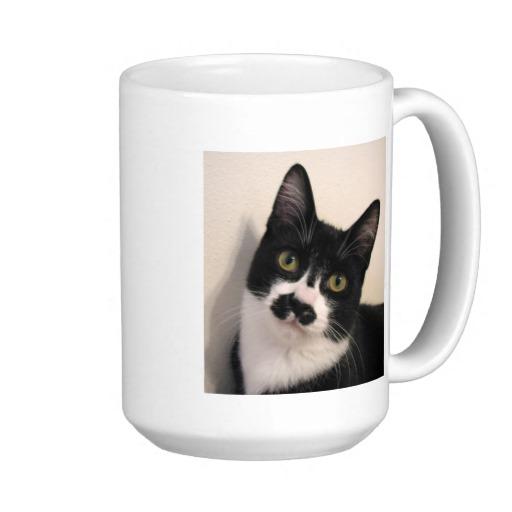 Foto Riley la taza del café con leche del gato de Stach