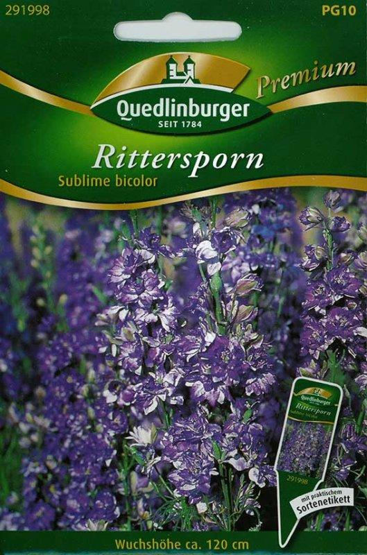Foto Rittersporn 'Sublime Bicolor' - Delphinium consolida - Samen
