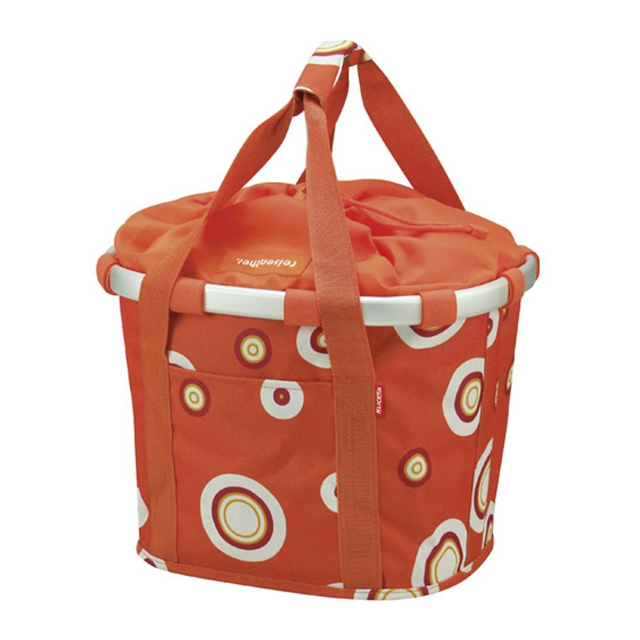 Foto Rixen & Kaul Klickfix Bubbles Cesta de manillar rojo