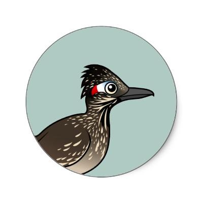 Foto Roadrunner lindo de Birdorable Pegatinas Redondas