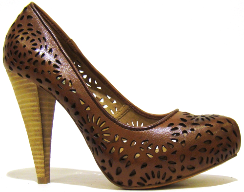 Foto Roberto Botella Salón picado en piel castaño - 38 Beig