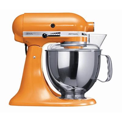Foto Robot artisan kitchenaid 5kmsp150psetg naranja
