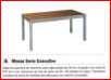 Foto Rocada Mesa Rectangular Serie Executive.Pata En Tubo De Acero.Gris.Dimensiones 120X60 Cm. Ref.2000Ad