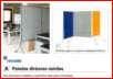 Foto Rocada Panel Divisor Con Ruedas. Dimensiones: 120 X 68 X 195 Cm. Tapiz De Tela Color Gris. Ref.Rd810