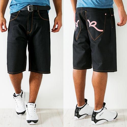 Foto Rocawear Double R Baggy Fit Shorts Raw Japan/Rose