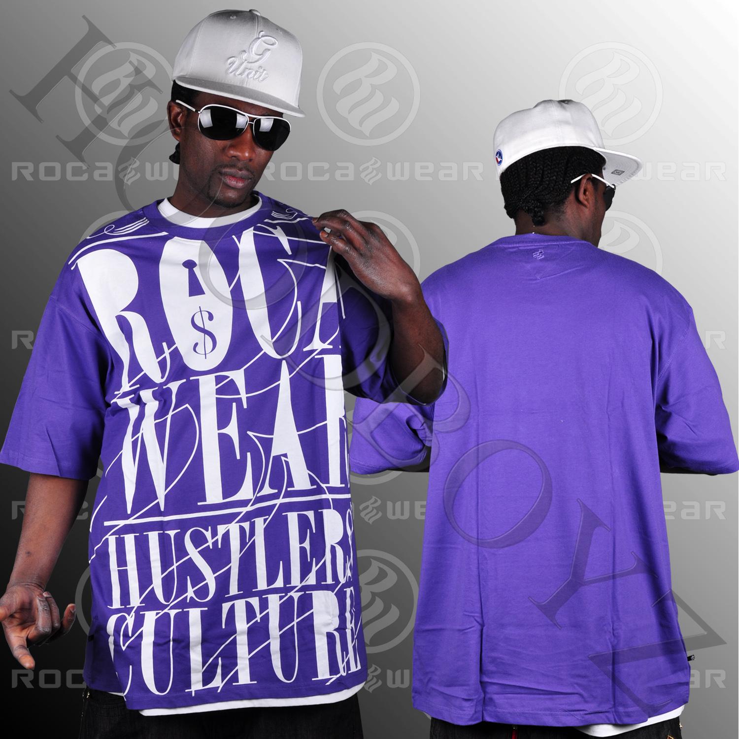 Foto Rocawear Hustlers Culture Camisetas Púrpura